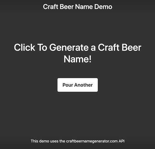demo app screenshot