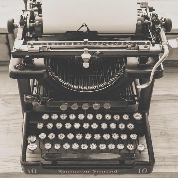 typewriter blog